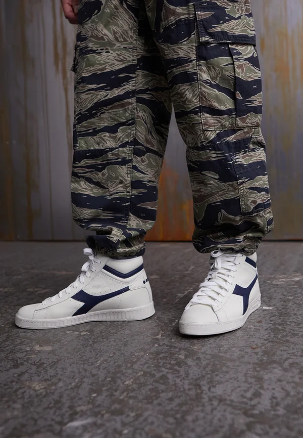GAME UNISEX - Sneaker high - white/blue caspian sea