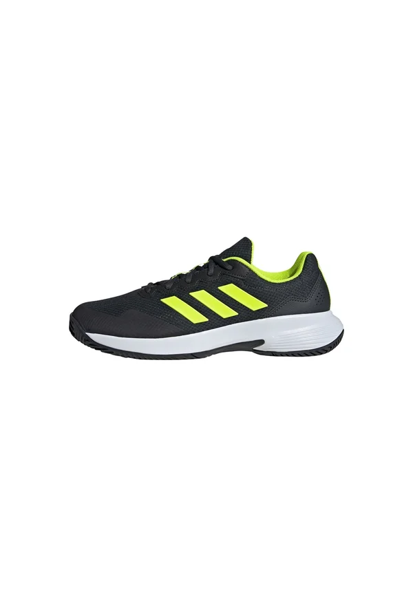 GAMECOURT 2.0 TENNIS - Tennisschuh für Sandplätze - carbon   lucid lemon   cloud white