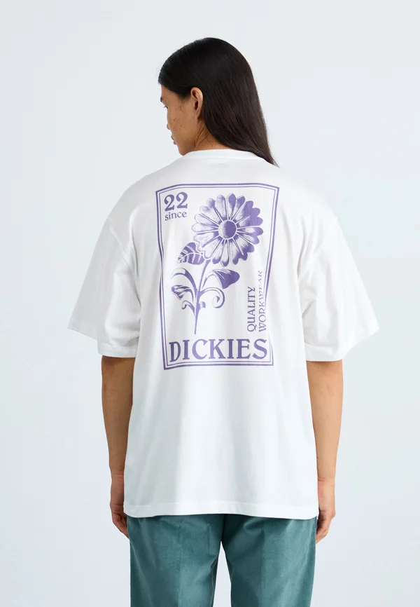GARDEN PLAIN TEE - T-Shirt print - white