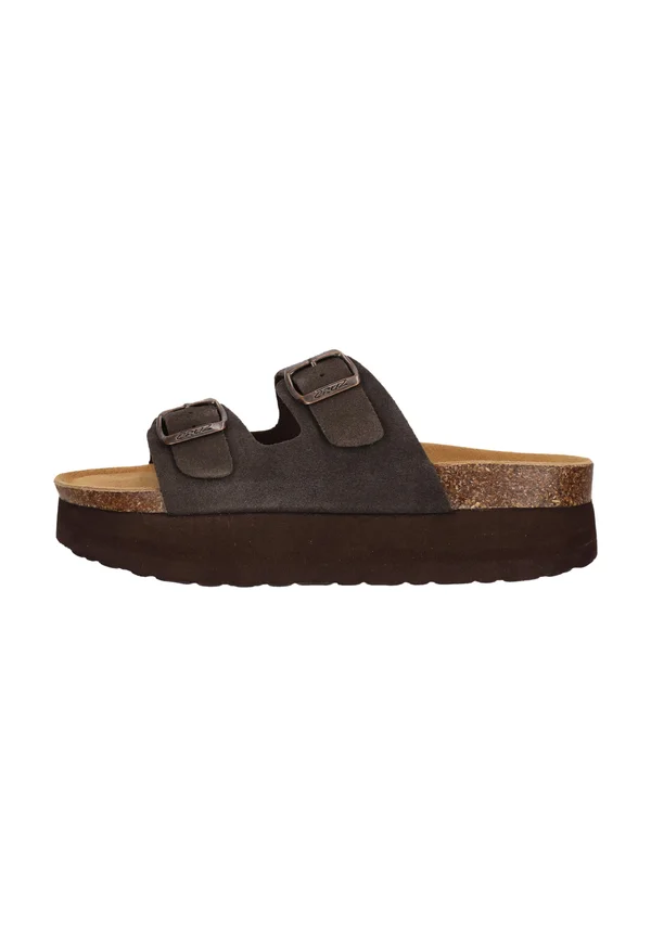 GAZE - Pantolette flach - chocolate brown