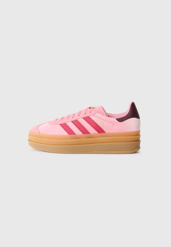 GAZELLE BOLD UNISEX - Sneaker low - bliss pink/ruby red/maroon