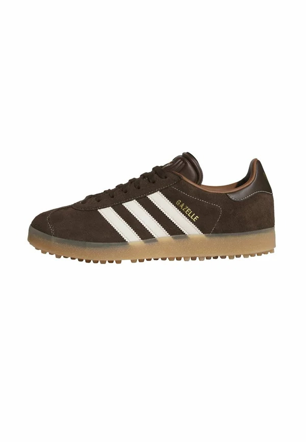 GAZELLE GOLF - Sneaker low - dark brown   chalk white   gum