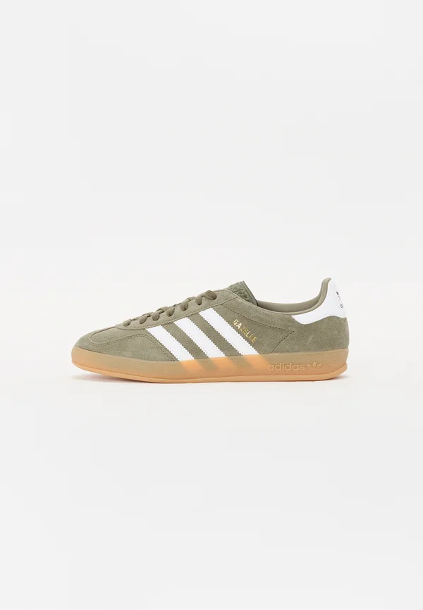 GAZELLE INDOOR - Sneaker low - olive green/white