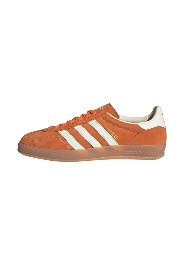 GAZELLE INDOOR - Sneaker low - orange/off white/gold met.