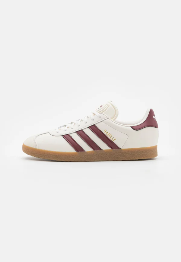 GAZELLE UNISEX - Sneaker low - cloud white/shadow red