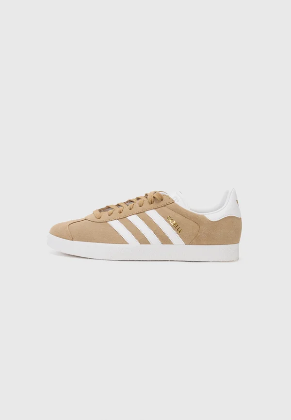 GAZELLE UNISEX - Sneaker low - white/gold-coloured