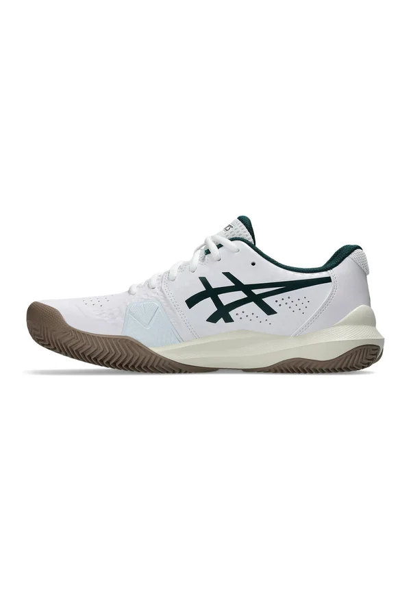 GEL CHALLENGER - Tennisschuh für Sandplätze - white/saxon green