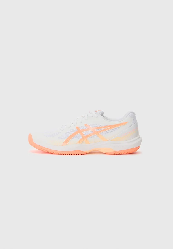 GEL COURT HUNTER 4 - Handballschuh - white/vivid coral