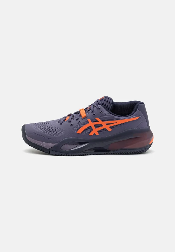 GEL RESOLUTION X CLAY - Tennisschuh für Sandplätze - greyish purple/nova orange