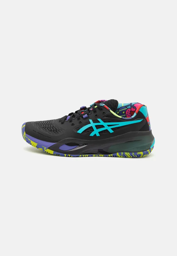GEL-RESOLUTION X - Padel-Schuhe - black/energy aqua