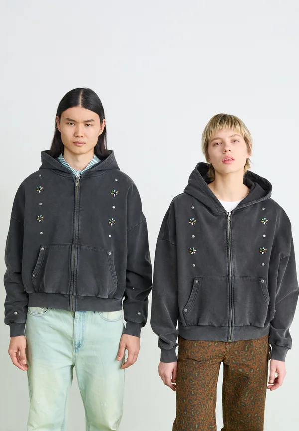 GEMSTONE ZIP HOODIE UNISEX - Sweatjacke - grey