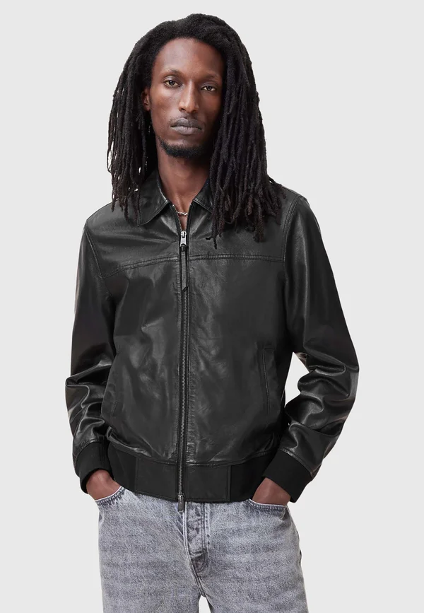 GEN - Lederjacke - black
