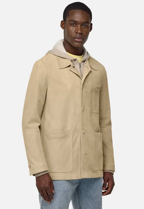 GENUINE - Lederjacke - beige