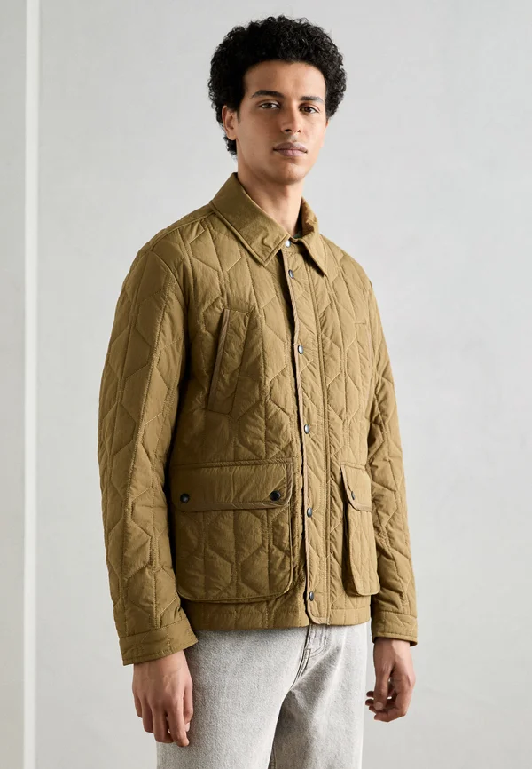 GEOMETRIC QUILTED - Übergangsjacke - golden brown