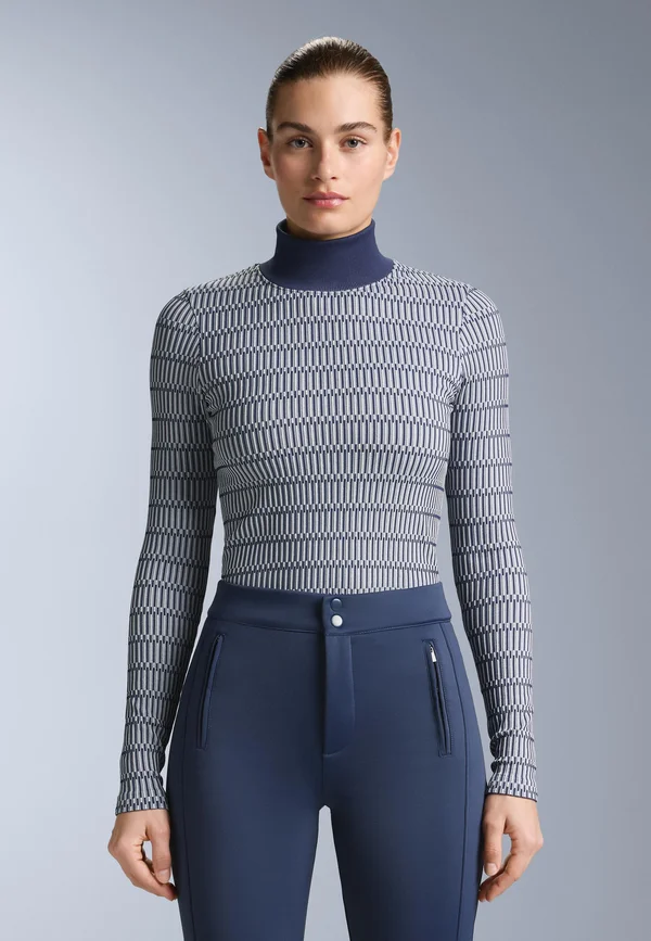 GEOMETRIC SEAMLESS THERMAL BASE LAYER - Unterhemd/-shirt - royal blue