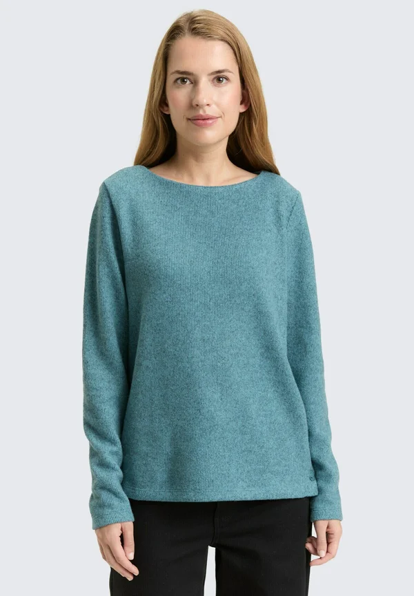 GERIPPTES  - Strickpullover - tropical teal melange