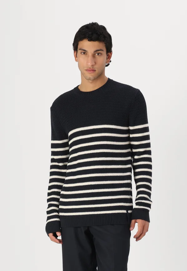 GERONO - Strickpullover - dark blue