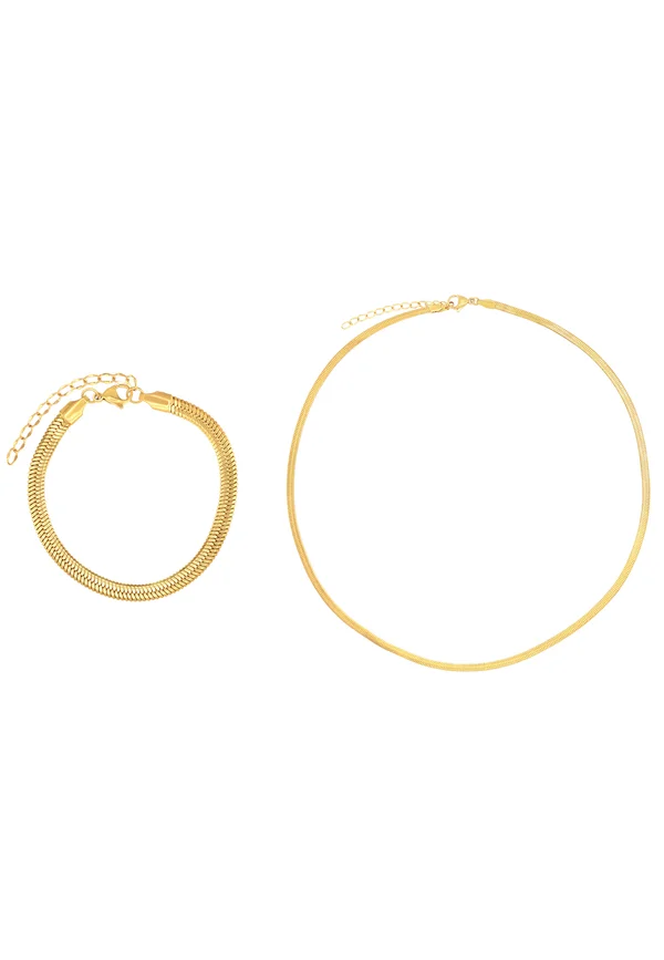 GESCHENKSET FÜR MIT UND SET JANNE - Halskette - goldfarbend