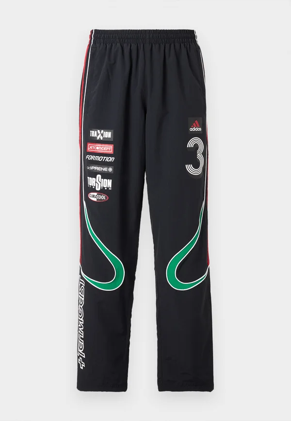 GFX TRACK PANT UNISEX - Jogginghose - black/green/better scarlet