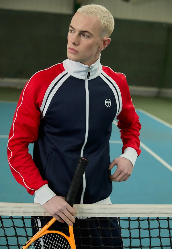 GHIBLI TRACKTOP - Trainingsjacke - maritime blue/adrenaline rush/white
