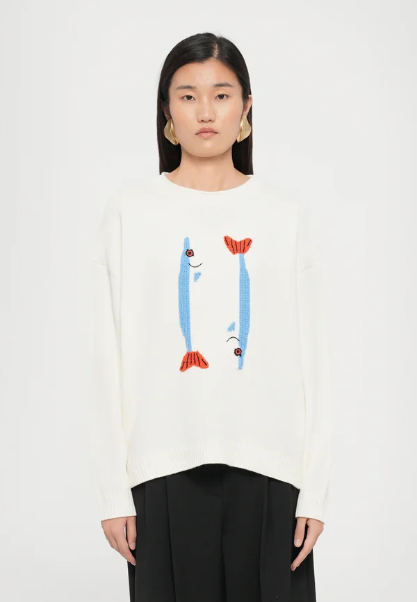 GIADA SWEATER - Strickpullover - pier ivory