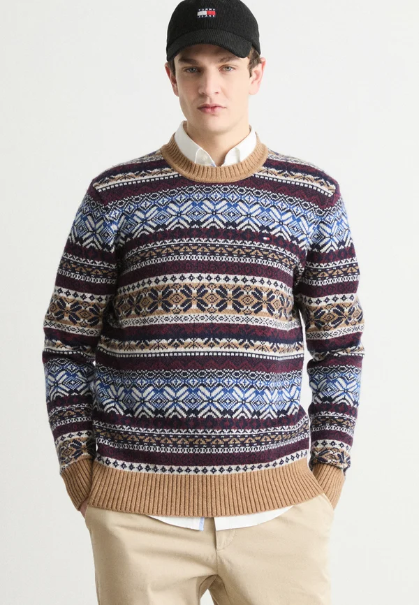 GIFTING FAIRISLE - Strickpullover - safari canvas multi colour