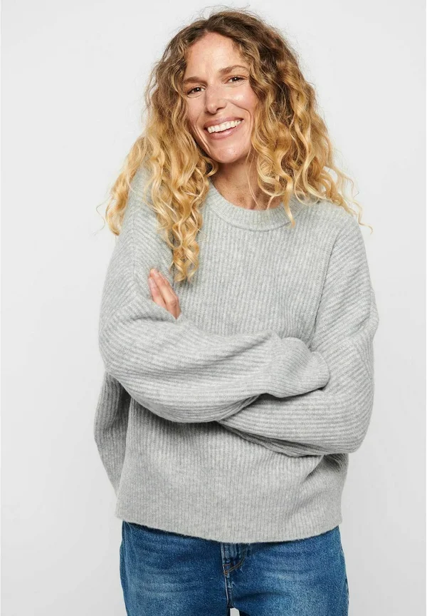 GILLIAN-M - Strickpullover - light grey melange