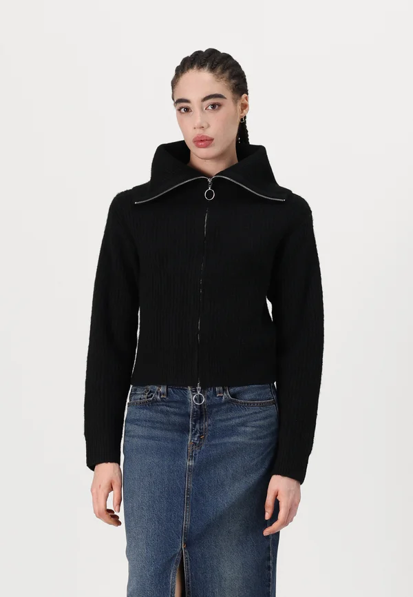 GILLY DIVERSE - Strickjacke - black