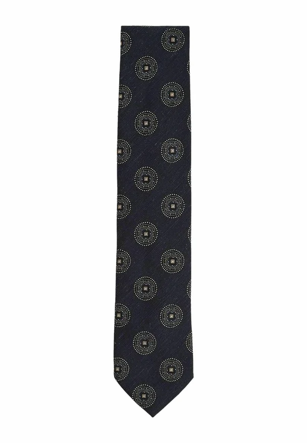 GINEVRA WITH MEDALLION PATTERN - Krawatte - navy
