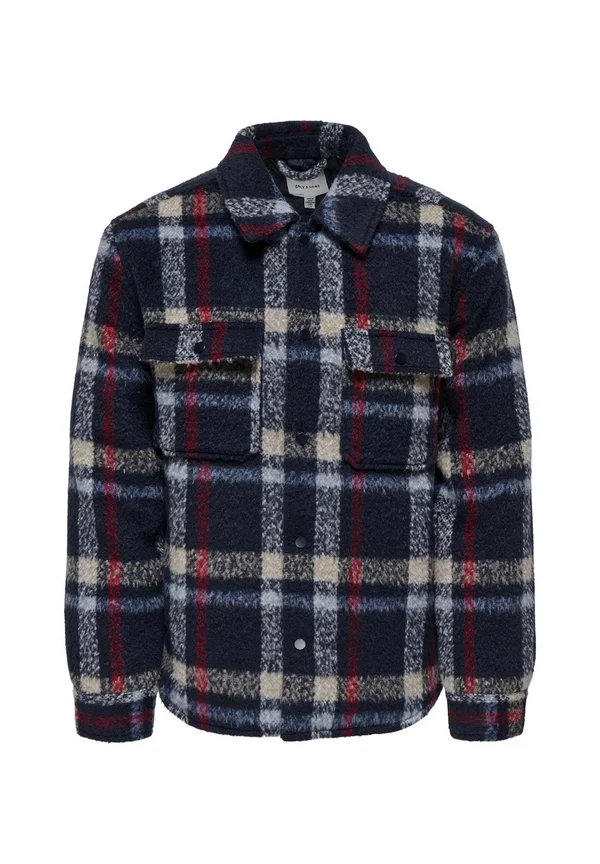 GIO CHECK - Übergangsjacke - blau