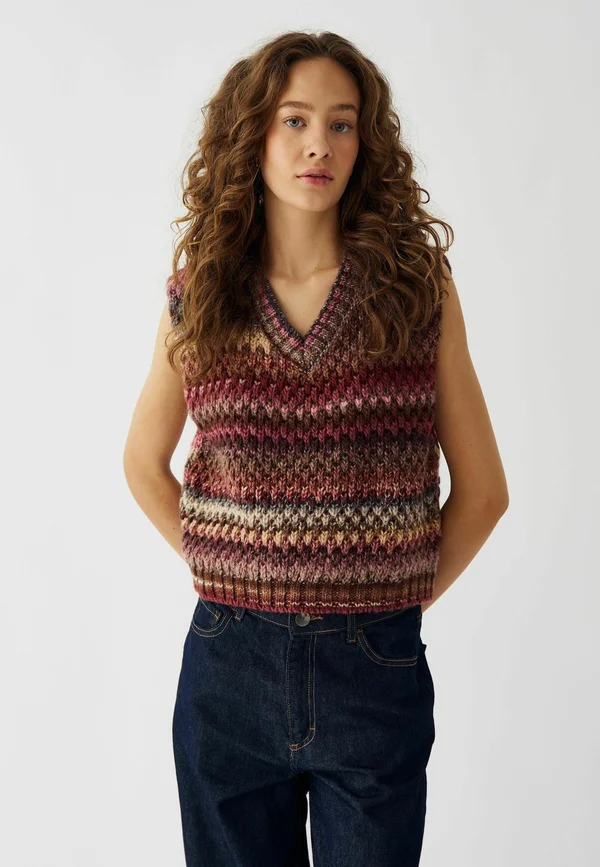 GIO - Strickpullover - rust mix