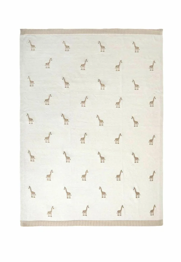 GIRAFFE EMBROIDERED - Badetuch - natural