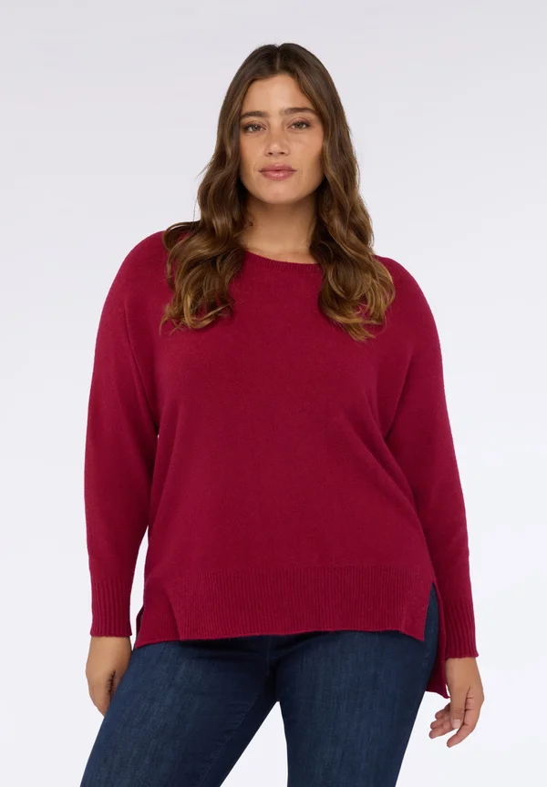 GIROCOLLO IN - Strickpullover - bordeaux