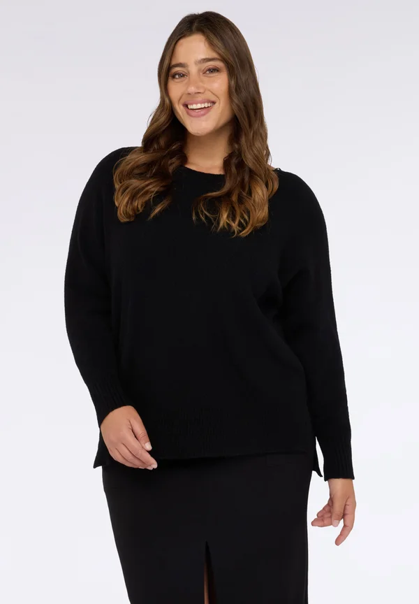 GIROCOLLO IN - Strickpullover - nero