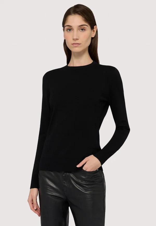 GIROCOLLO - Strickpullover - black milano