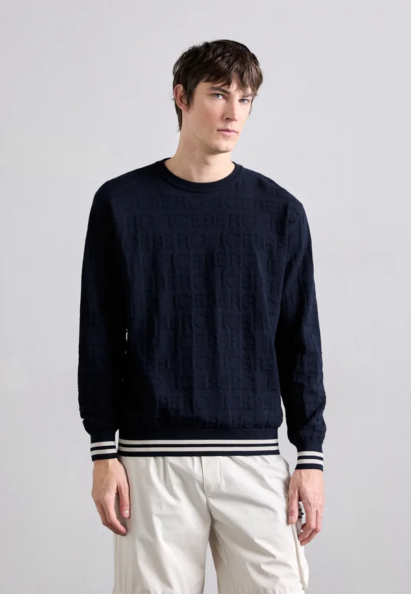 GIROCOLLO - Strickpullover - blu classico