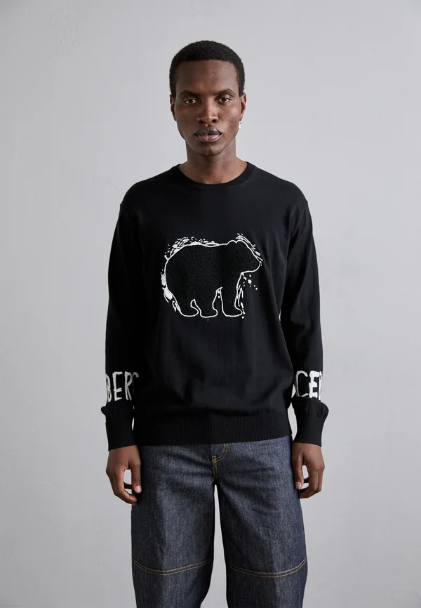 GIROCOLLO - Strickpullover - nero