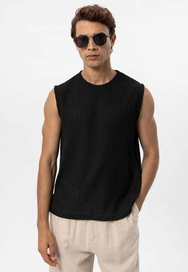 GIROLAMO - Strickpullover - black