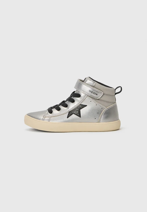 GISLI - Sneaker high - dark silver-coloured/black