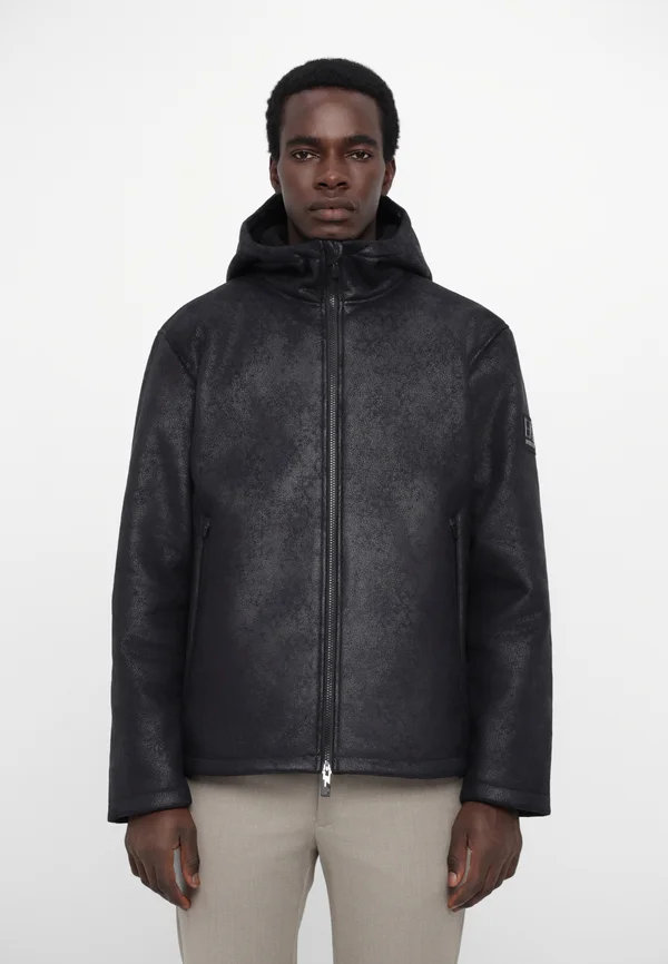 GIUBBOTTO - Kunstlederjacke - black