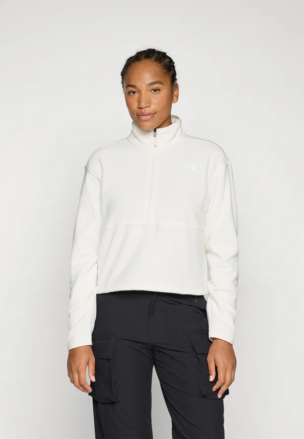 GLACIER 1/2 ZIP SHORT - Fleecepullover - white dune