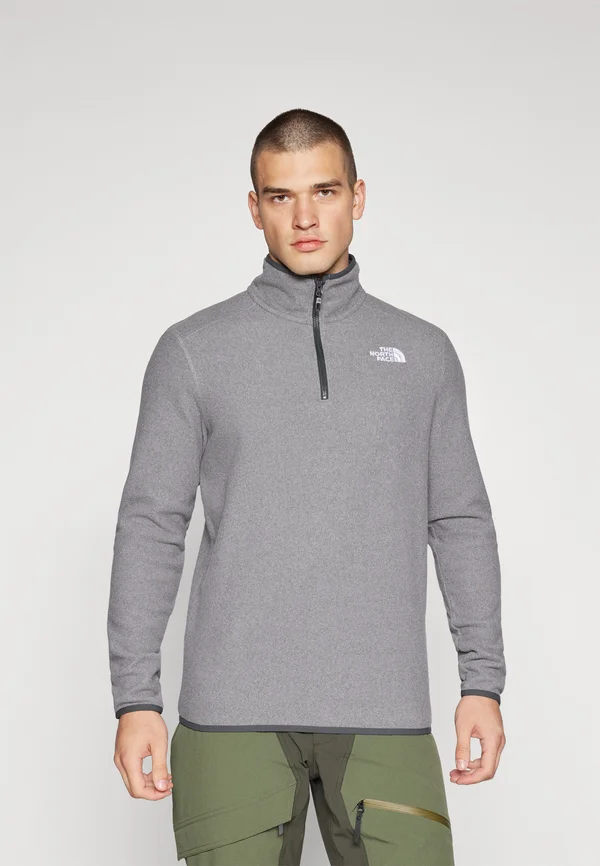 GLACIER 1/4 ZIP - Fleecepullover - medium grey heather
