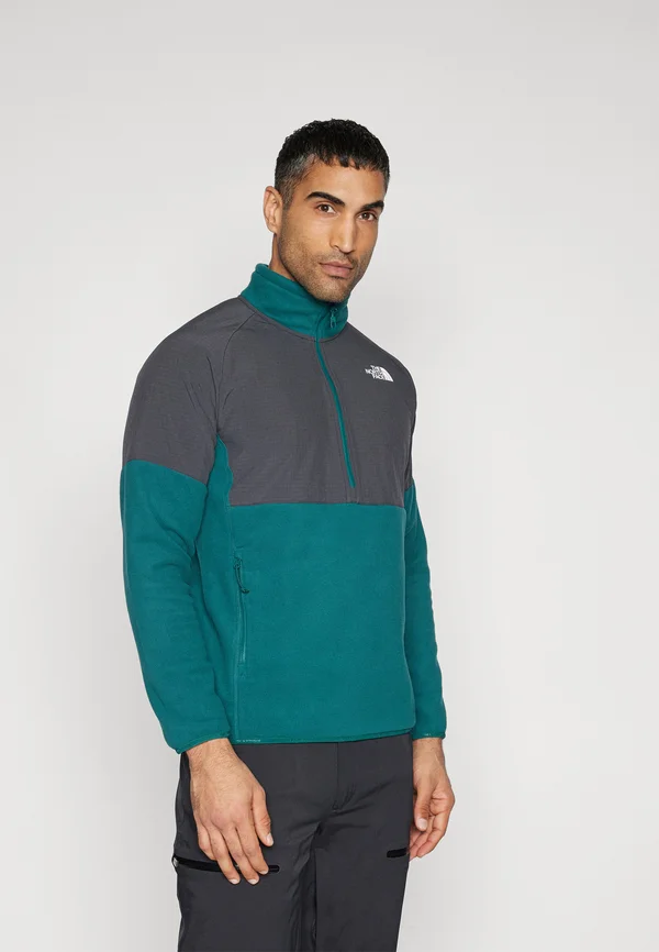 GLACIER HEAVYWEIGHT 1/2 ZIP - Fleecepullover - deep nori/asphalt grey/black