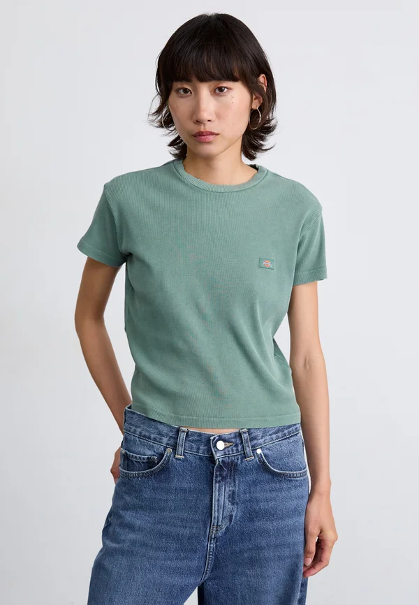 GLACIER TEE - T-Shirt basic - acid wash forest