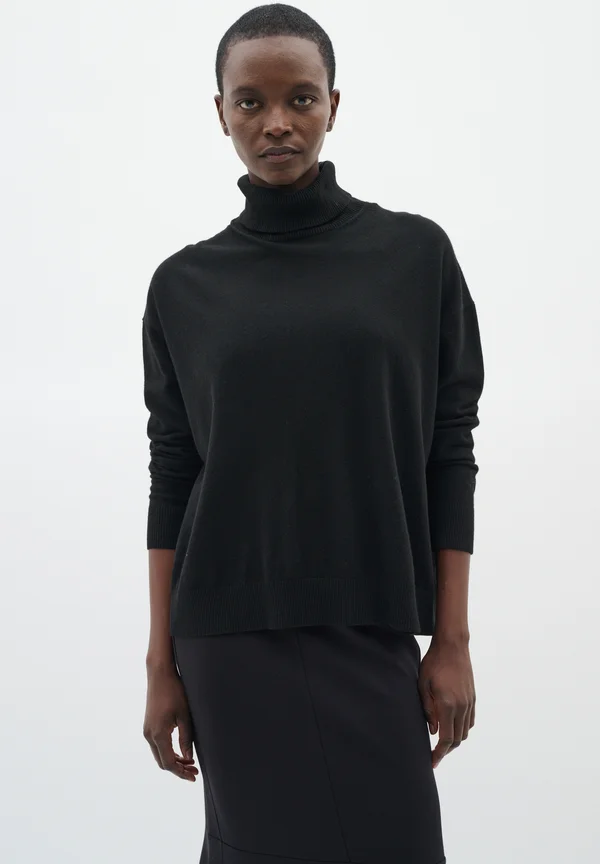 GLEA KELLSIE TURTLENECK - Strickpullover - black