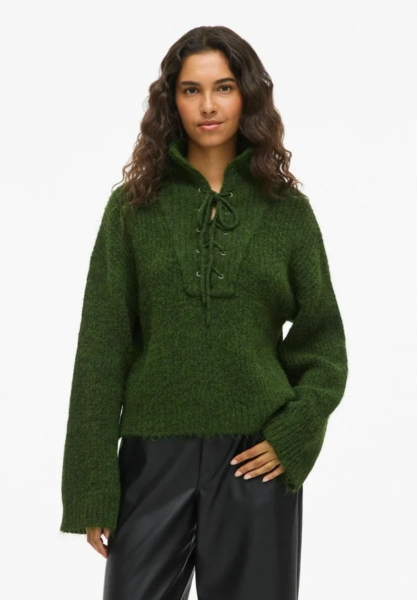 GLEEBA STEHKRAGEN - Strickpullover - deep depths