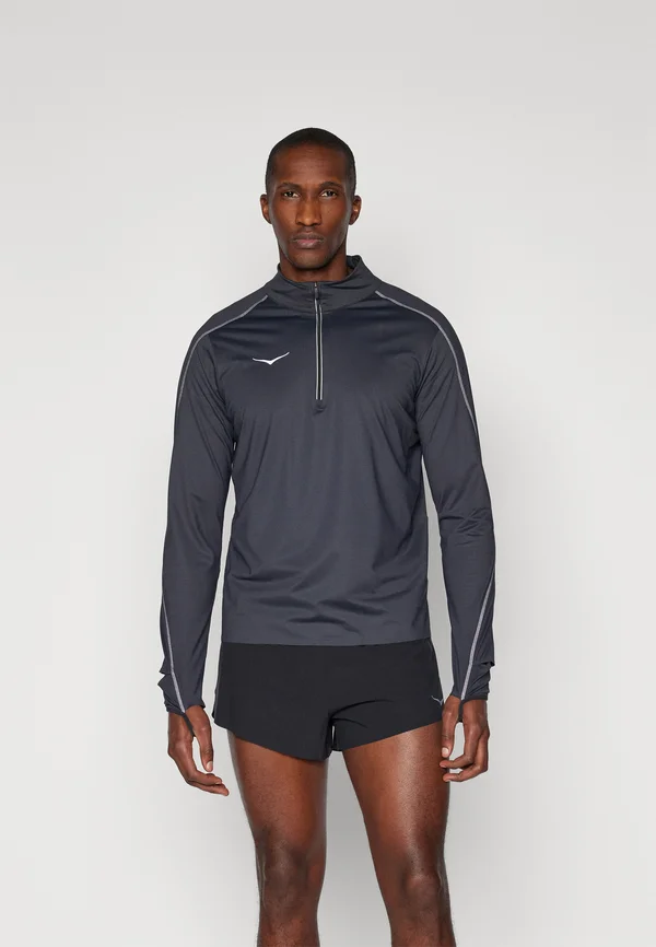 GLIDETECH QUARTER ZIP - Langarmshirt - black