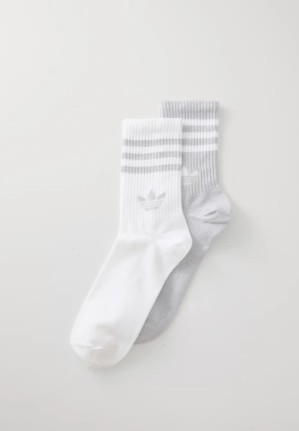 GLITTER 2 PACK - Socken - silver-coloured/white
