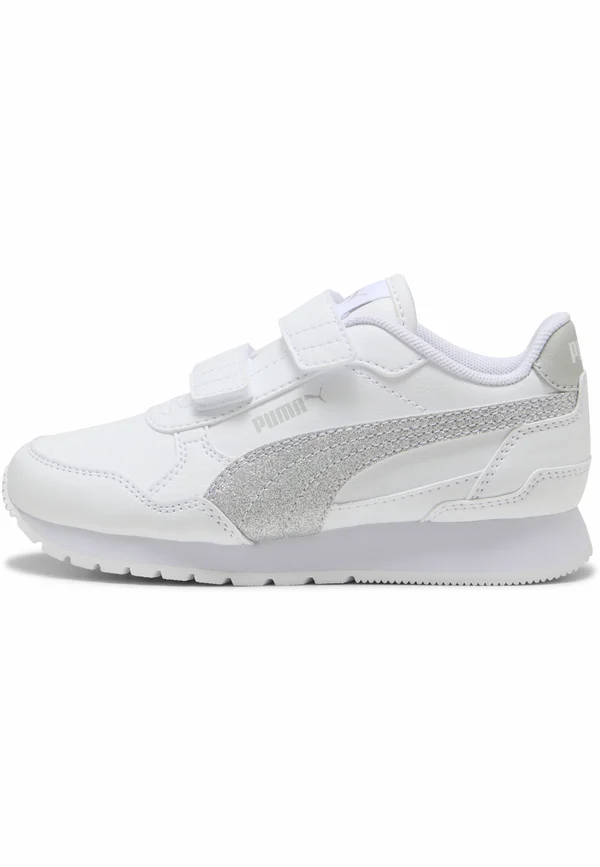 GLITTER - Sneaker low - puma whitepuma silvercool light gray