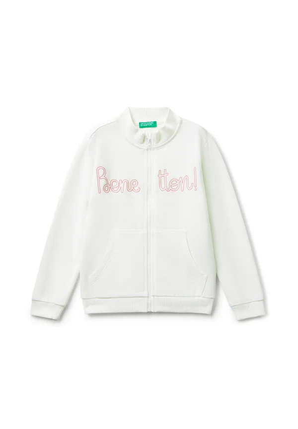GLITTERY PRINT - Sweatjacke - white